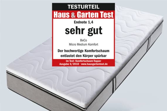 Topper für Rückenschläfer