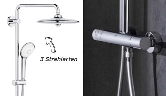 Duscharmaturen mit Thermostat