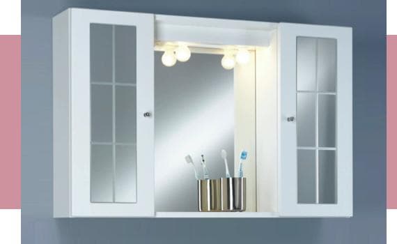 Spiegelschränke mit Beleuchtung