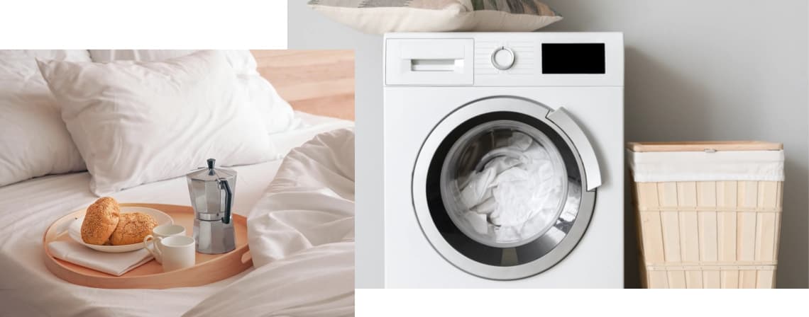 Kopfkissen waschen und trocknen