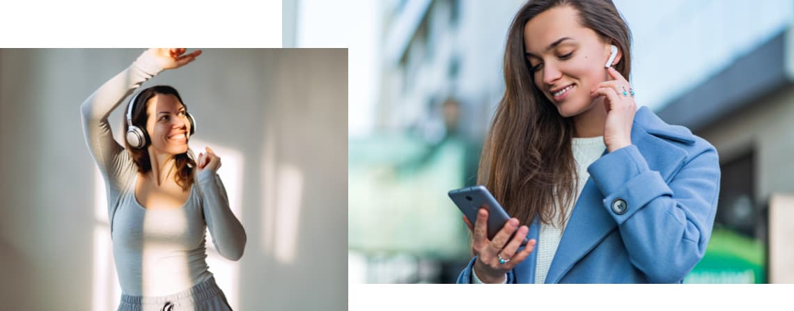 Kopfhörer einstellen