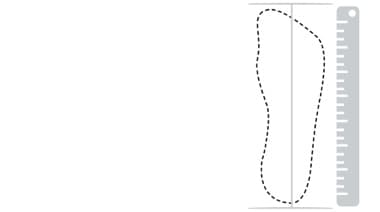 So misst du deine Fußlänge: